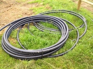 PEL rør, 50x55mm, sort, 80m, ny PEL rør, 50x55mm, sort, 80m, ny